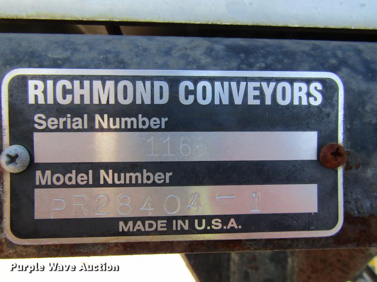image for item DE5885 Richmond Conveyors C10108404-1 shingle conveyor