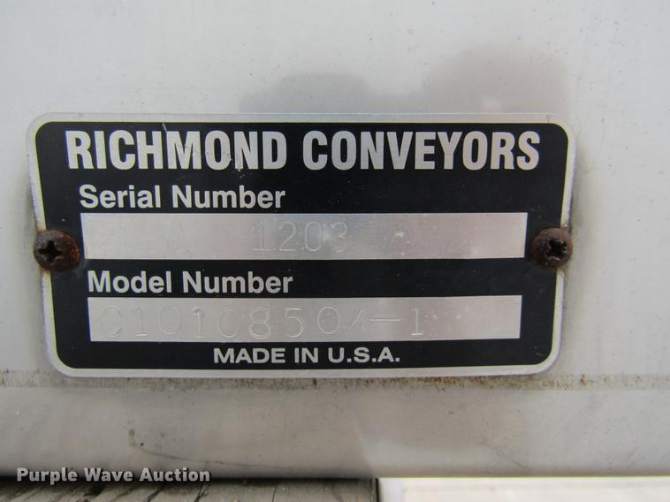 image for item DE5890 Richmond Conveyors C10108504-1 shingle conveyor