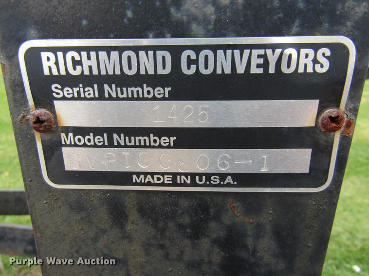 image for item DE5891 Richmond Conveyors SV240806-2 shingle conveyor