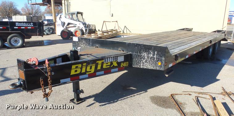 image for item DE7300 2014 Big Tex 24ED equipment trailer