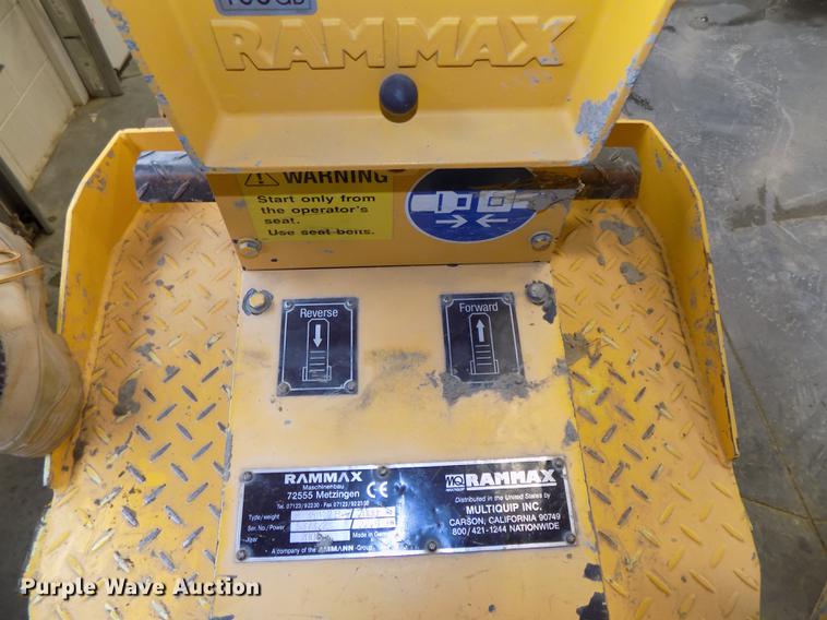 image for item DE7549 2006 Rammax P35K2B single drum vibratory roller