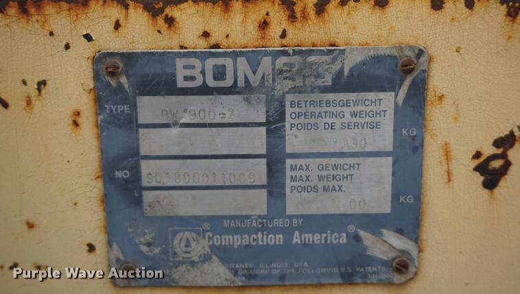 image for item DF1542 2004 Bomag BW900-2 double drum vibratory roller