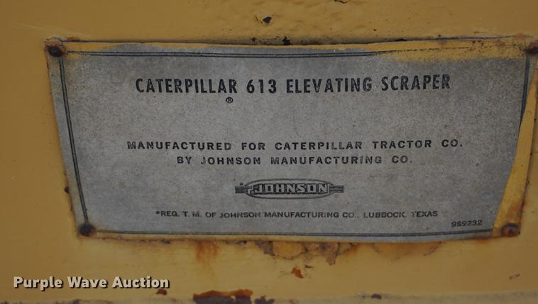 image for item DF1549 1971 Caterpillar 613 elevating scraper
