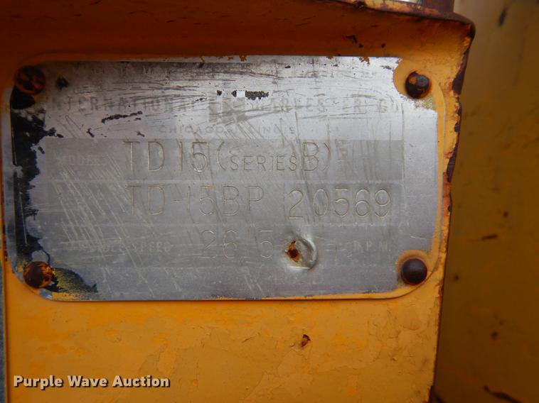 image for item DF1950 1966 International Harvester TD15B dozer
