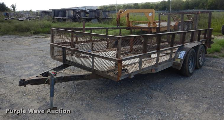 image for item DF2001 Shop built utility trailer