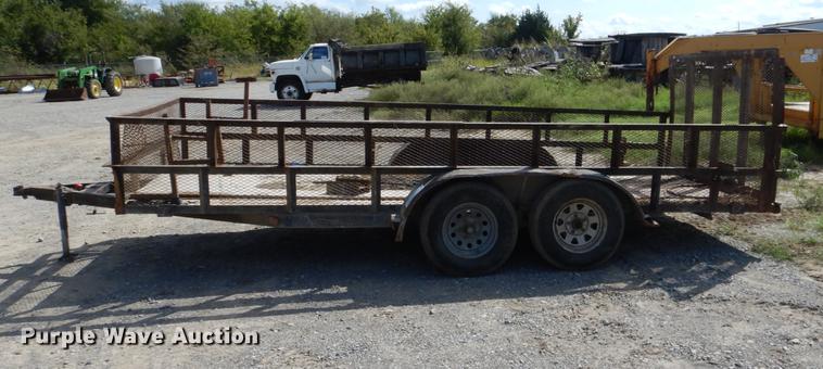image for item DF2001 Shop built utility trailer
