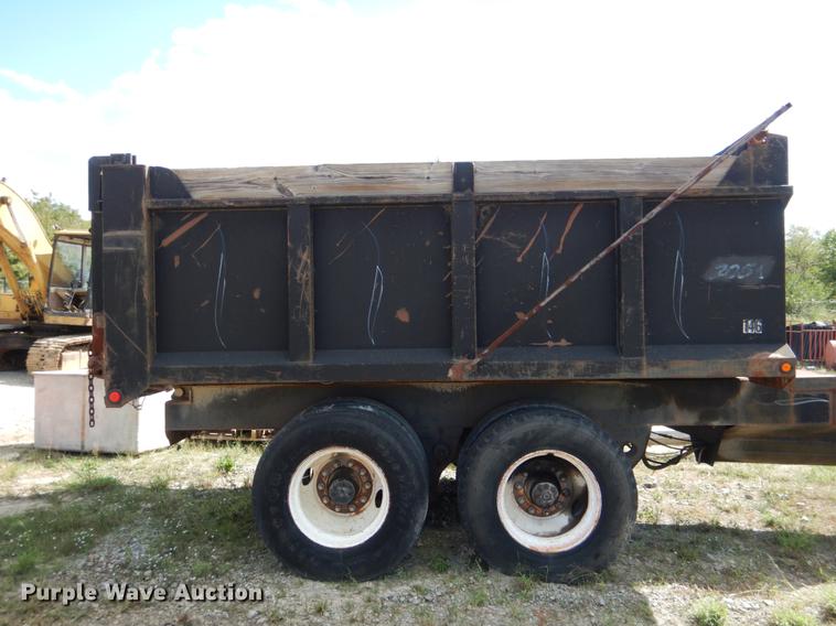 image for item DF2018 1999 Shop built end dump pup trailer
