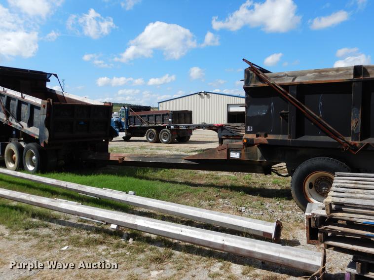image for item DF2018 1999 Shop built end dump pup trailer