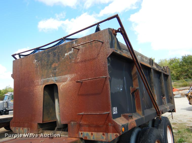 image for item DF2018 1999 Shop built end dump pup trailer