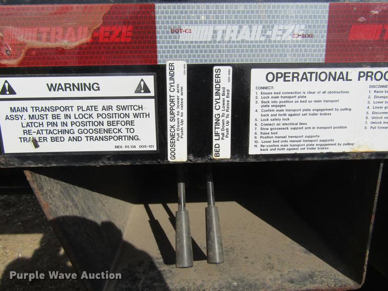 image for item DF3875 2012 Trail Eze TE110DG53 low boy equipment trailer