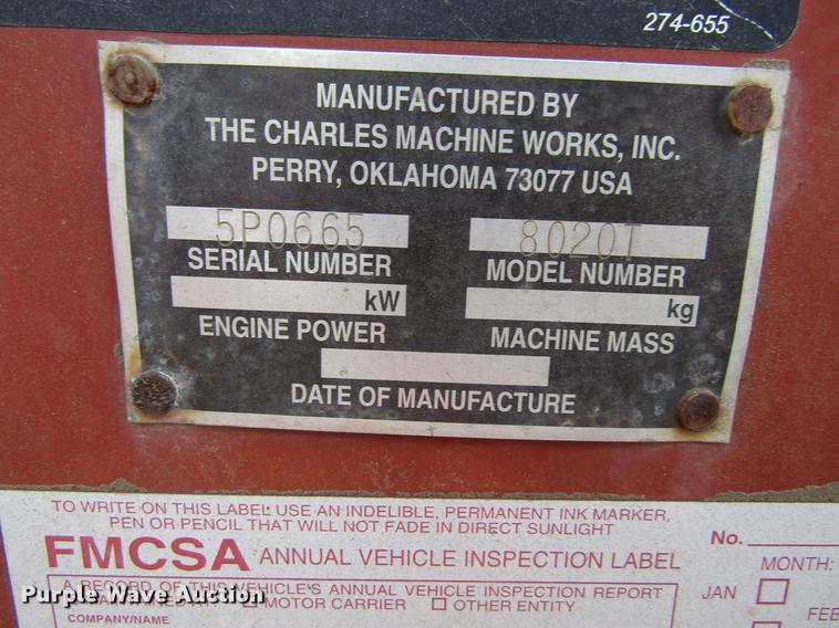 image for item DF3878 1997 Ditch Witch 8020 trencher