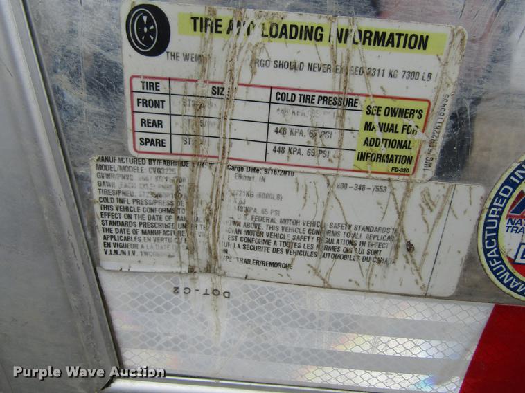 image for item DF3880 2011 Wells Cargo CVG3225 enclosed cargo trailer