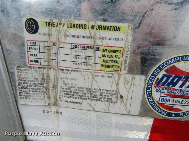 image for item DF3880 2011 Wells Cargo CVG3225 enclosed cargo trailer