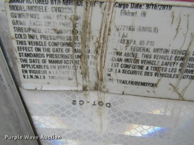 image for item DF3880 2011 Wells Cargo CVG3225 enclosed cargo trailer