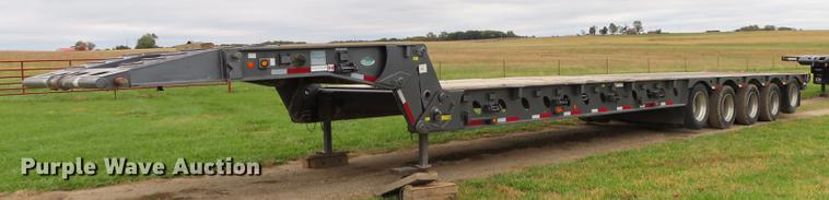 image for item DN9223 2014 Matrixx folding neck flatbed oilfield trailer