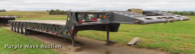 image for item DN9223 2014 Matrixx folding neck flatbed oilfield trailer