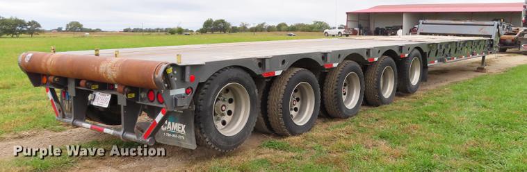 image for item DN9223 2014 Matrixx folding neck flatbed oilfield trailer