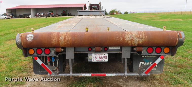 image for item DN9223 2014 Matrixx folding neck flatbed oilfield trailer