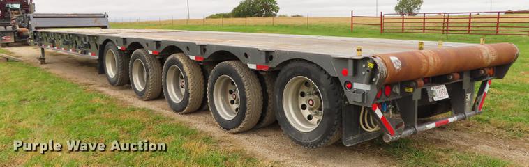 image for item DN9223 2014 Matrixx folding neck flatbed oilfield trailer