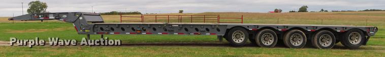 image for item DN9223 2014 Matrixx folding neck flatbed oilfield trailer