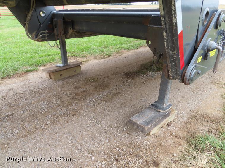 image for item DN9223 2014 Matrixx folding neck flatbed oilfield trailer