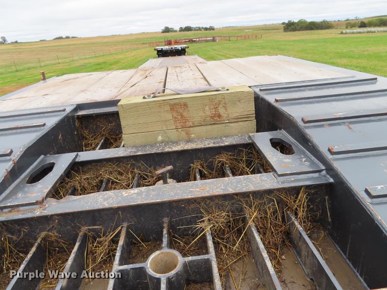 image for item DN9223 2014 Matrixx folding neck flatbed oilfield trailer