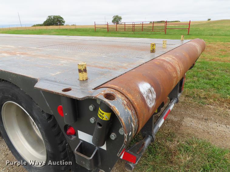 image for item DN9223 2014 Matrixx folding neck flatbed oilfield trailer