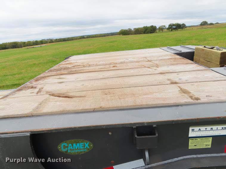 image for item DN9223 2014 Matrixx folding neck flatbed oilfield trailer