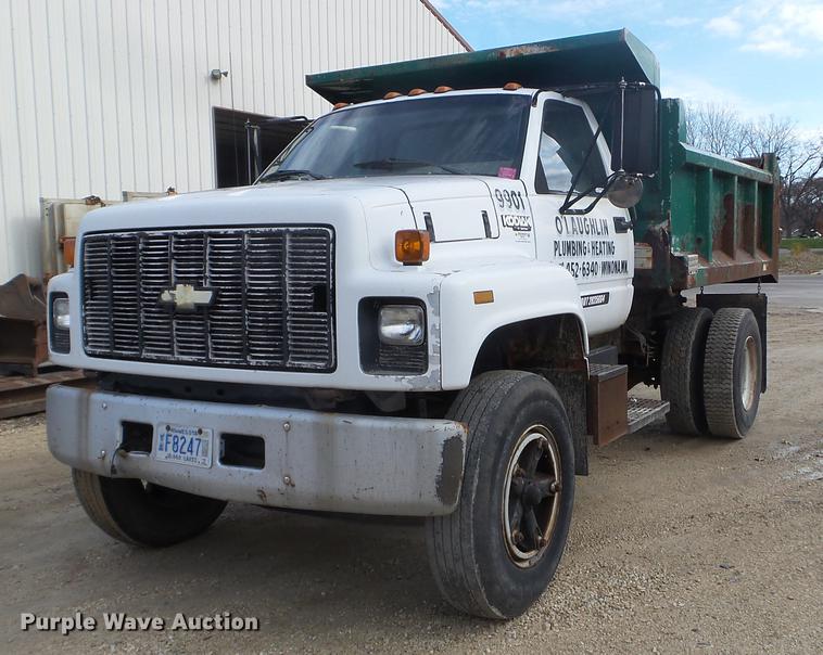 image for item DX9577 1992 Chevrolet Kodiak dump truck