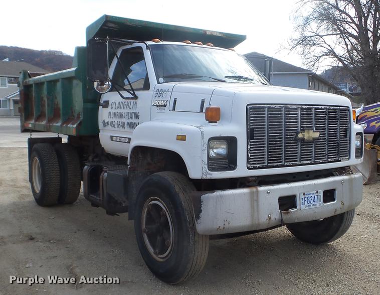 image for item DX9577 1992 Chevrolet Kodiak dump truck
