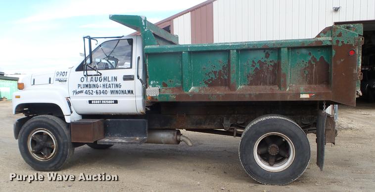 image for item DX9577 1992 Chevrolet Kodiak dump truck