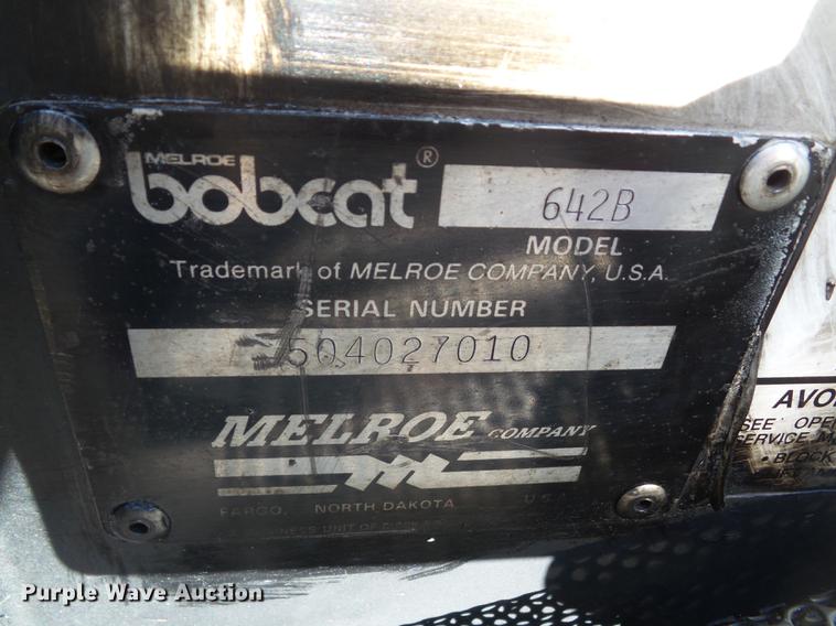 image for item DZ9461 1988 Bobcat 642B skid steer