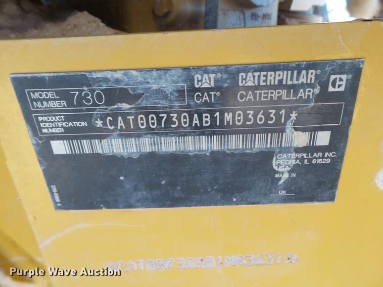 image for item EN9642 2012 Caterpillar 730 haul truck