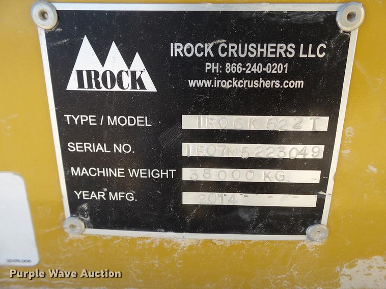 image for item EN9646 2014 Irock TS-522TD triple deck screen