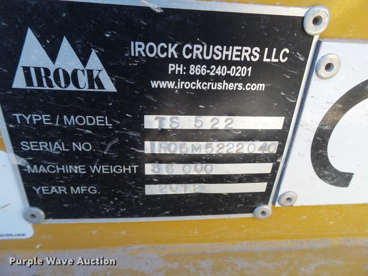 image for item EN9649 2012 Irock TS-522 double deck screen