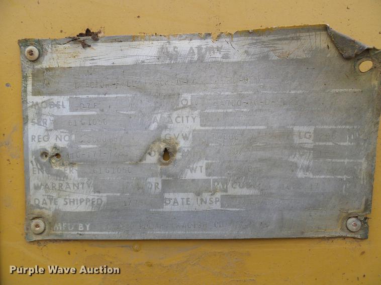 image for item EP9788 Caterpillar D7F military dozer