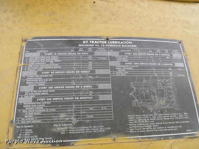 image for item EP9788 Caterpillar D7F military dozer