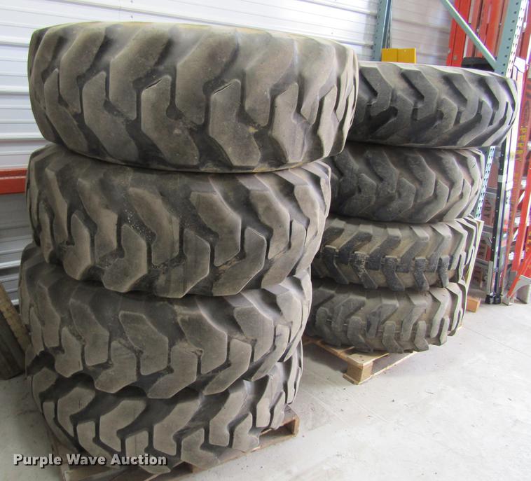 image for item EU9518 (8) 14-24 foam filled tires and wheels