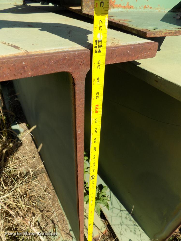(4) steel bridge beams in Craig, MO Item G1360 sold Purple Wave
