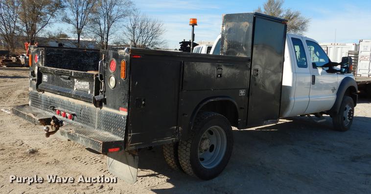 image for item K5796 2011 Ford F550 Super Duty SuperCab utility bed truck