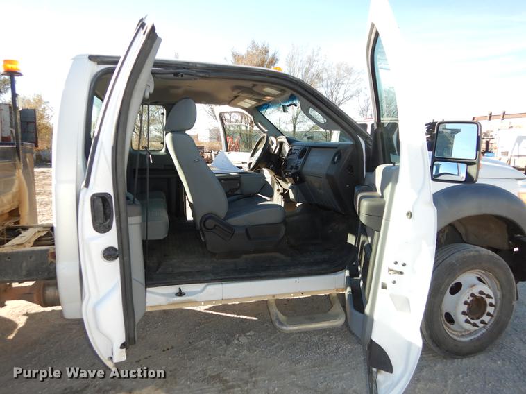 image for item K5796 2011 Ford F550 Super Duty SuperCab utility bed truck