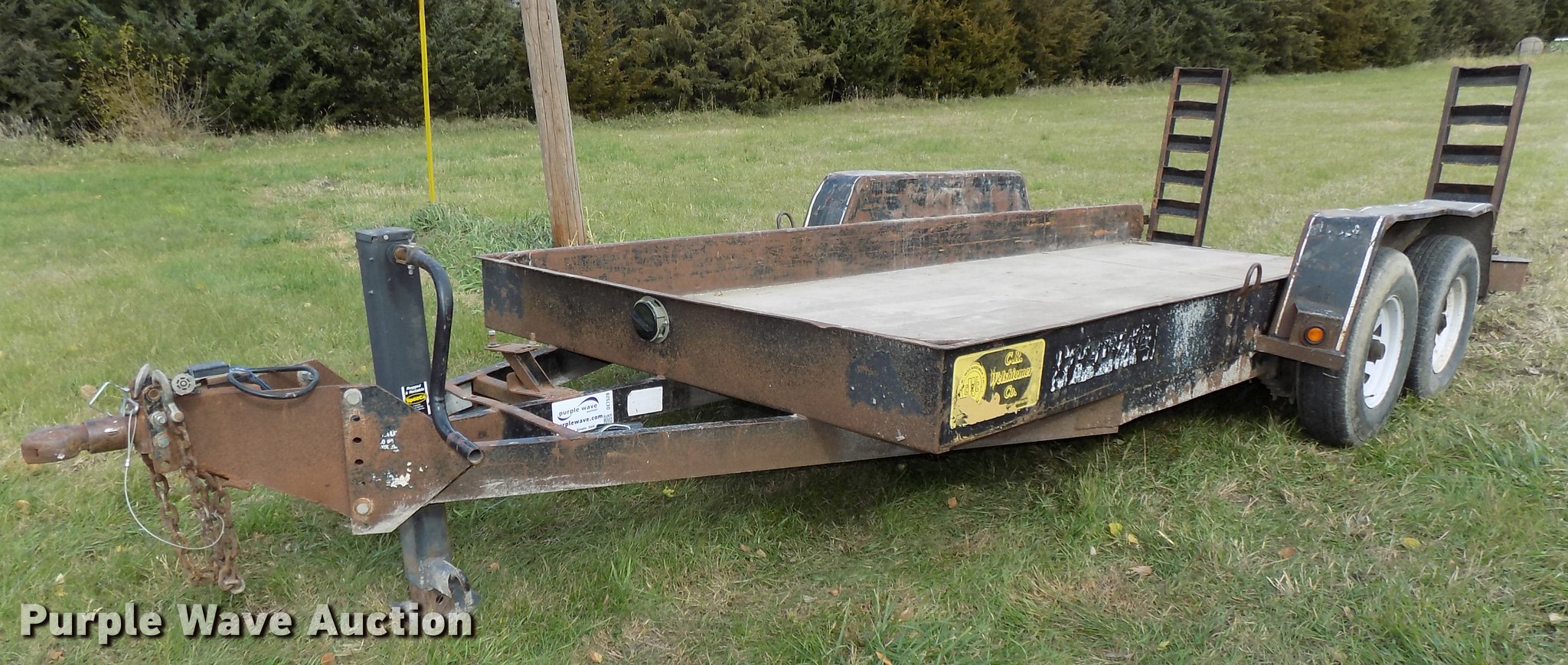 1998 Felling utility trailer in Diller, NE Item DE7528 sold Purple Wave