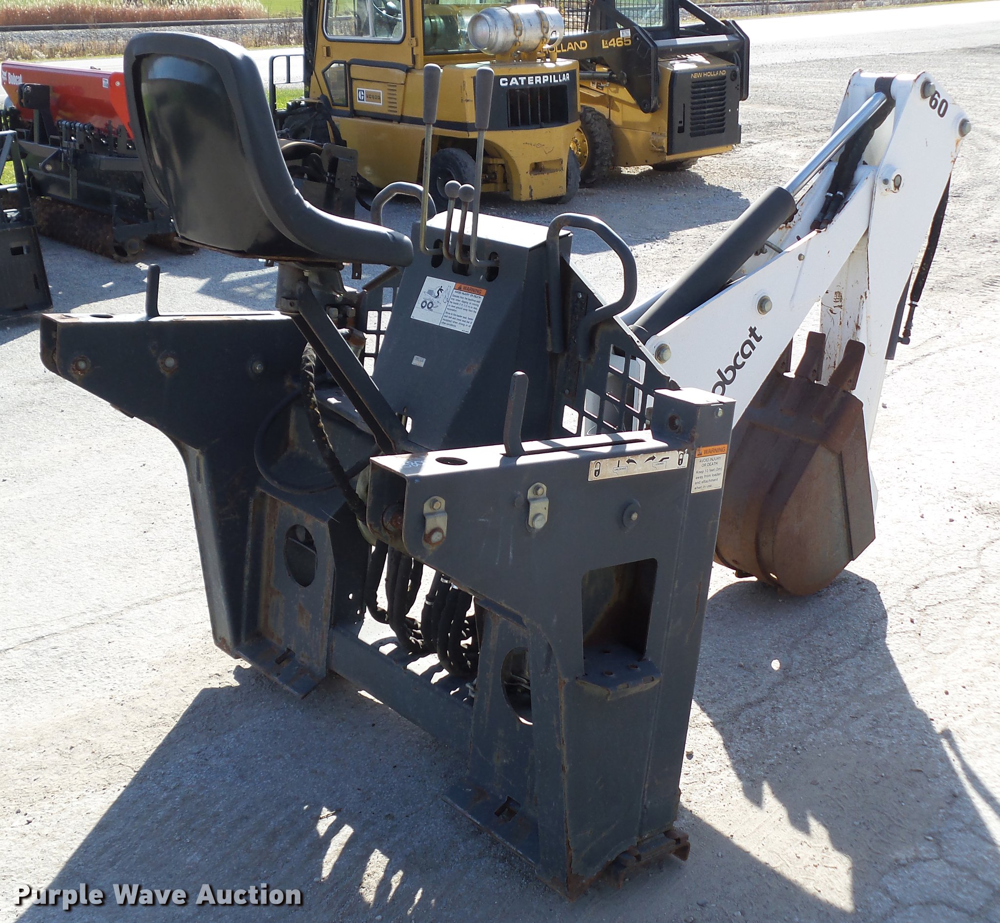 Bobcat 607 backhoe attachment in Anita, IA Item DZ9484 sold Purple Wave
