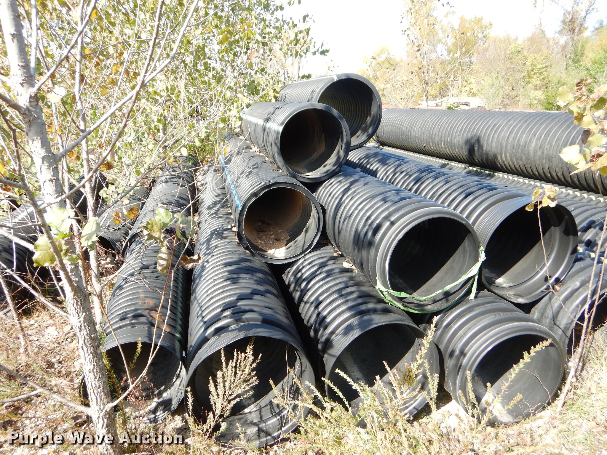 (50) plastic pipes in Joplin, MO Item EW9513 sold Purple Wave