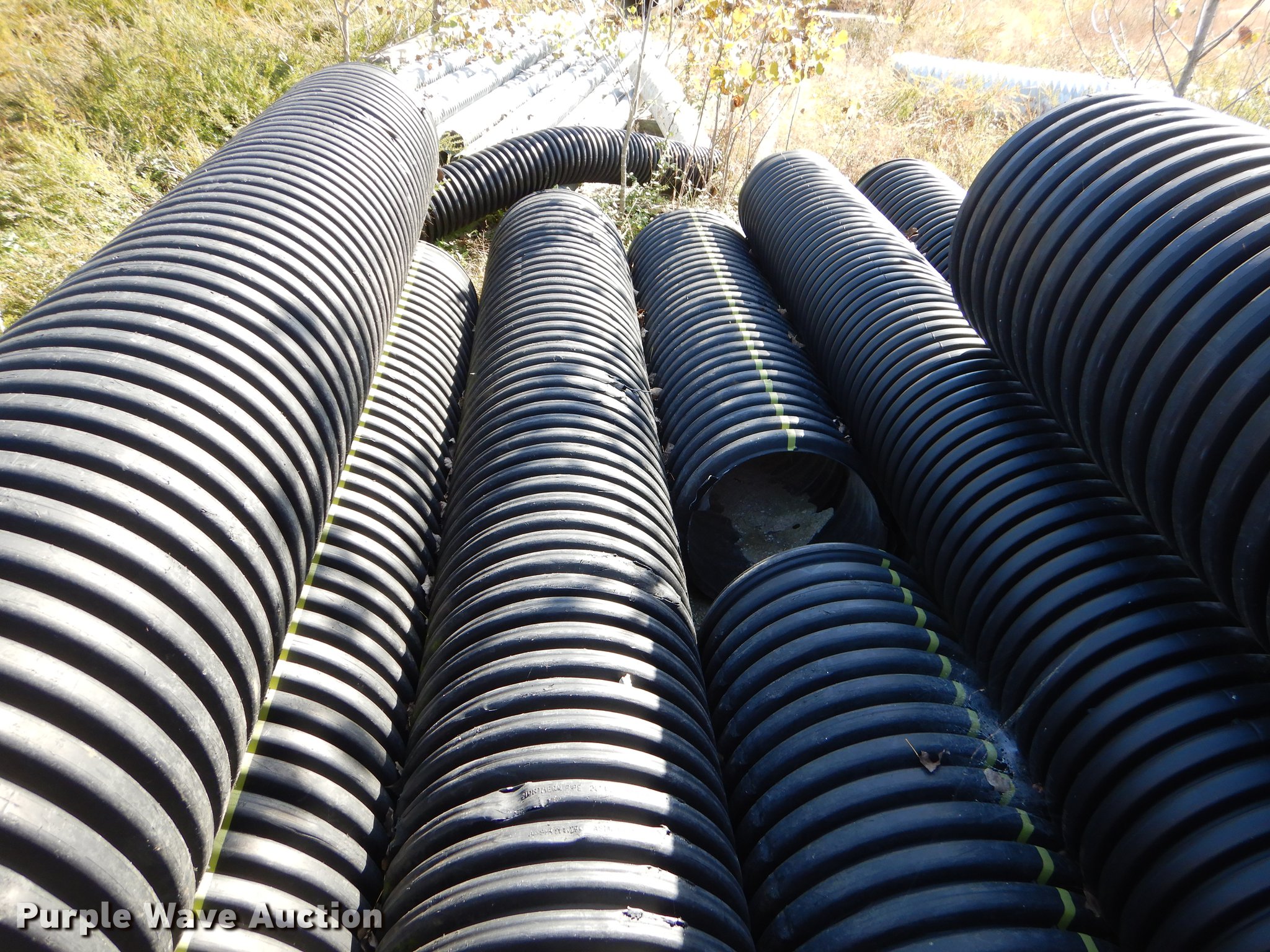 (50) plastic pipes in Joplin, MO Item EW9513 sold Purple Wave