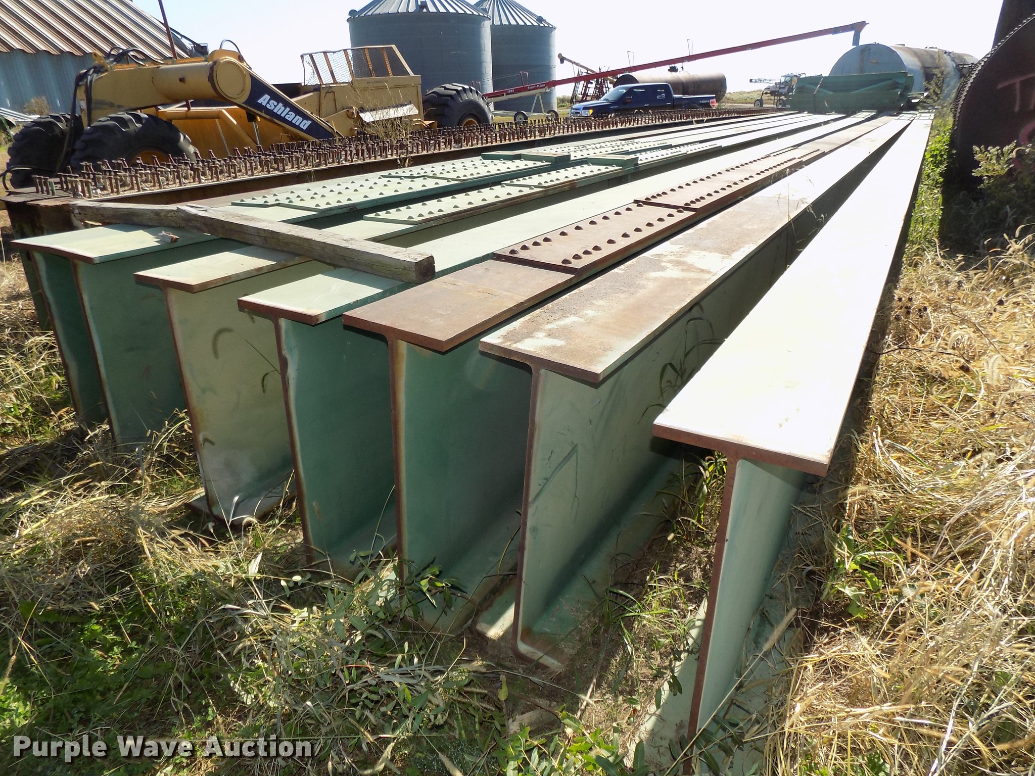 (4) steel bridge beams in Craig, MO Item G1360 sold Purple Wave