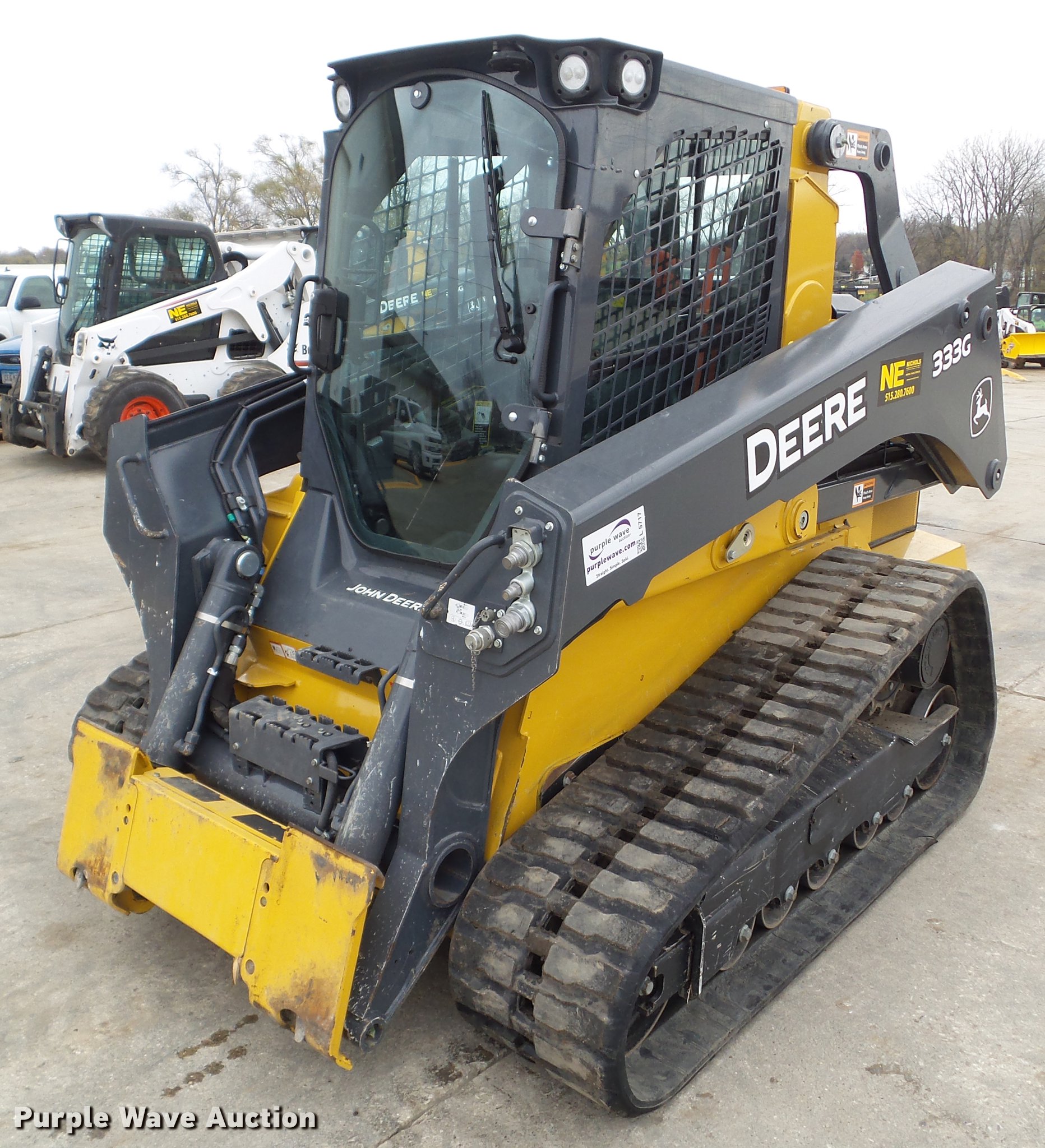 2017 John Deere 333G skid steer in Des Moines, IA Item L5717 sold
