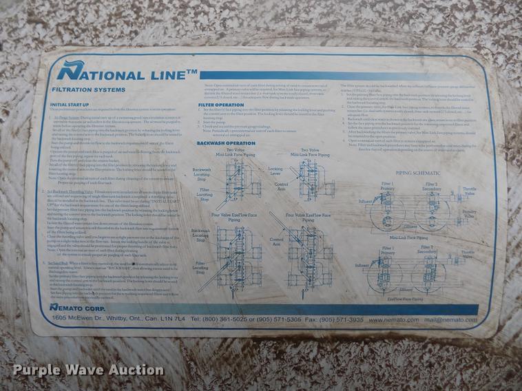 image for item DB9046 National Line NFS-42-50B-200E pool sand filter