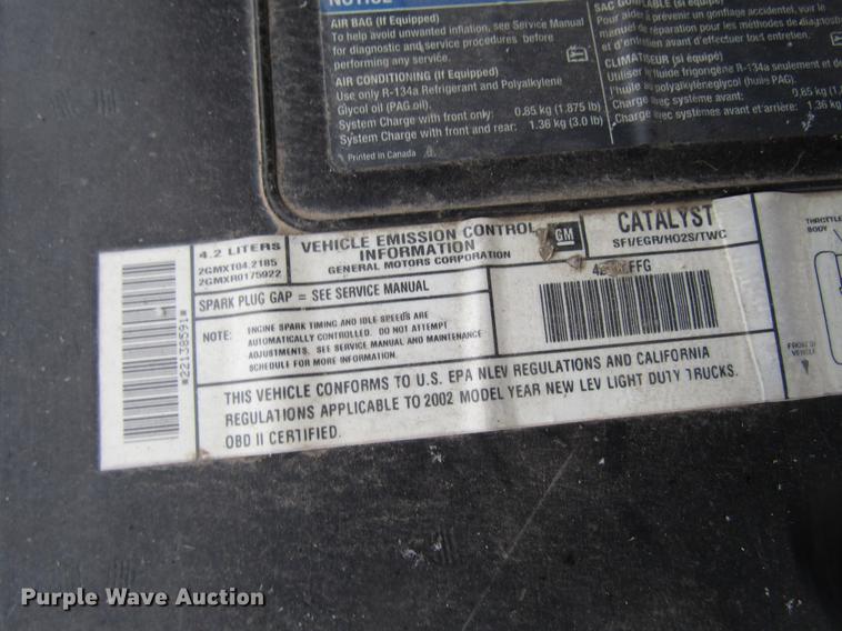 image for item DD3813 2002 GMC Envoy SUV