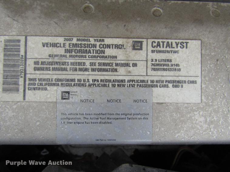 image for item DD3814 2007 Chevrolet Impala Police